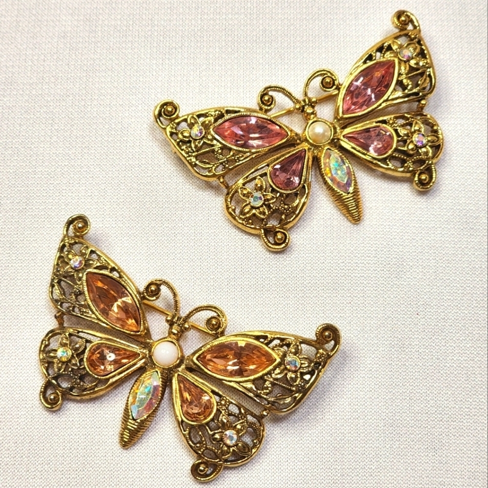 1928 Set of Butterfly Brooches